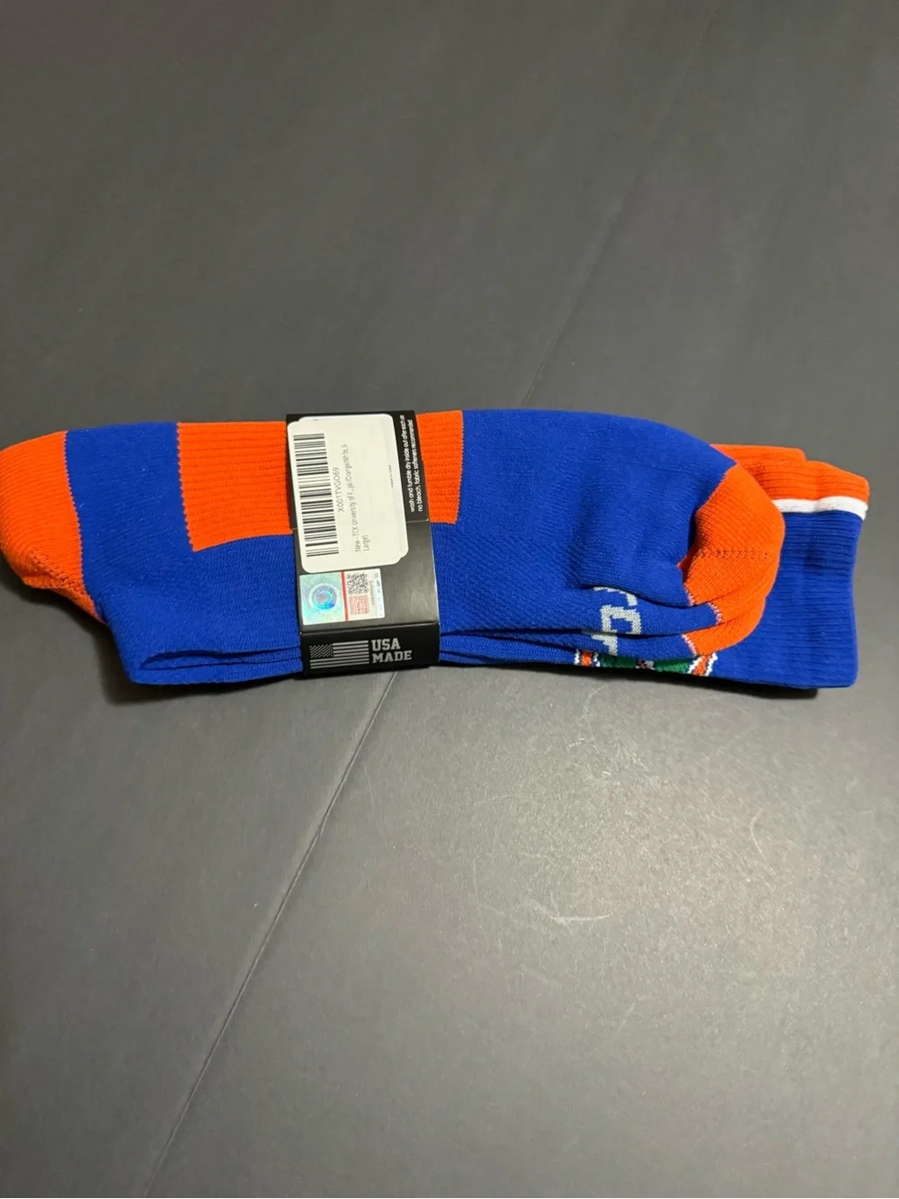 Men's Orange & Blue Three-Finger Fan Glove - GATORS